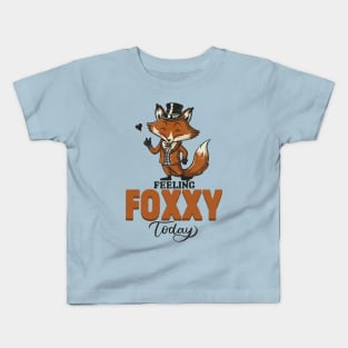 Feeling Foxy Today  funny Fox Kids T-Shirt